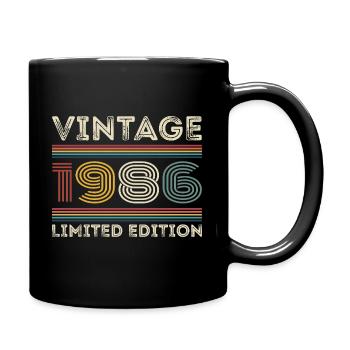 1986 Geburtstag 1986 Retro 1986 Geschenk 1986 - Tasse einfarbig - Schwarz - Rechts