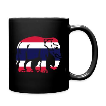 Drapeau Thai Elephant Crossing Connexion - Mug uni - noir - Droite