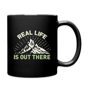 Outdoors Out There Outdoor Adventure - Full Colour Mug - black - Right