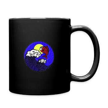 Gegen den Storm - Tasse einfarbig - Schwarz - Rechts