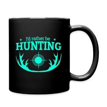 Chasseur Chasse chemise de chasse disant Canard Chasse Sauvage - Mug uni - noir - Droite