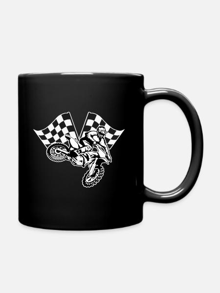 Motocross motorcross - Full Colour Mug - black