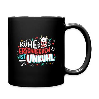 Kühe Erschrecken Ist Unkuhl - Full Colour Mug - black - Right