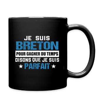 Breton parfait cadeau humoristique - Mug uni - noir - Droite