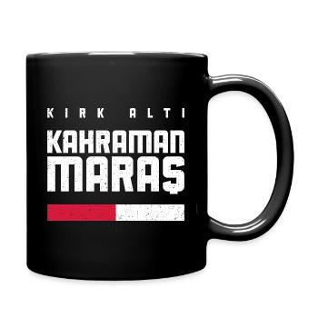 Maras 46 Türkei Turkiye Geschenk Urlaub TR Türk - Tasse einfarbig - Schwarz - Rechts