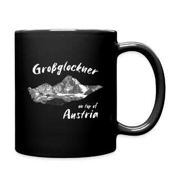 Großglockner - on top of Austria - Bergpanorama - Tasse einfarbig - Schwarz - Rechts