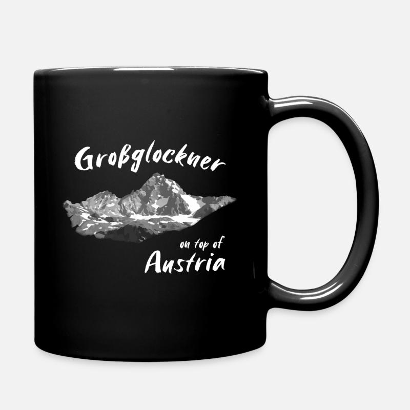Großglockner - on top of Austria - Bergpanorama - Tasse einfarbig - Schwarz