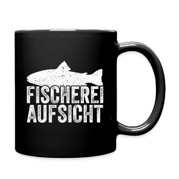 Fischerei Aufsicht - Tasse einfarbig - Schwarz - Rechts