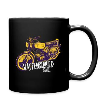 Simme Sr51/Schwalbenfahrer / Ostalgie /Mofa / KR51 - Tasse einfarbig - Schwarz - Rechts