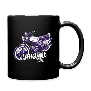Simme Sr51/Schwalbenfahrer / Ostalgie /Mofa / KR51 - Tasse einfarbig - Schwarz - Rechts