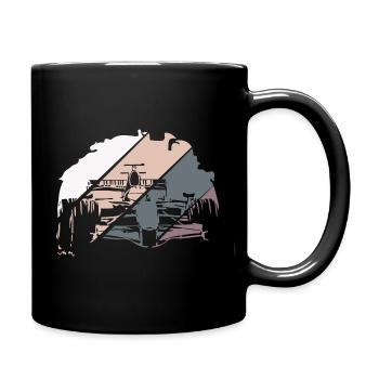 Open Wheel Racing Race Racer - Tasse einfarbig - Schwarz - Rechts