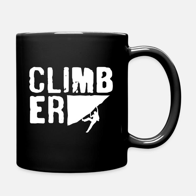 Kletterer Hobby Felsklettern Klettern Bergsteiger - Tasse einfarbig - Schwarz