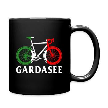 Lake Garda Italy Bicycle - Full Colour Mug - black - Right