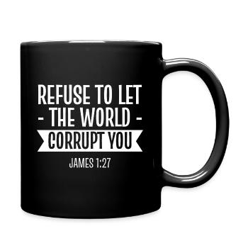 Jesus Christ Bible Bible Verse Christianity God - Full Colour Mug - black - Right