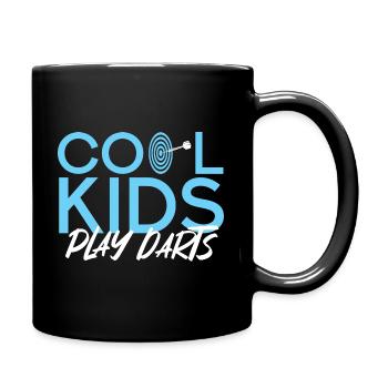 Les enfants cool jouer les fléchettes - Mug uni - noir - Droite