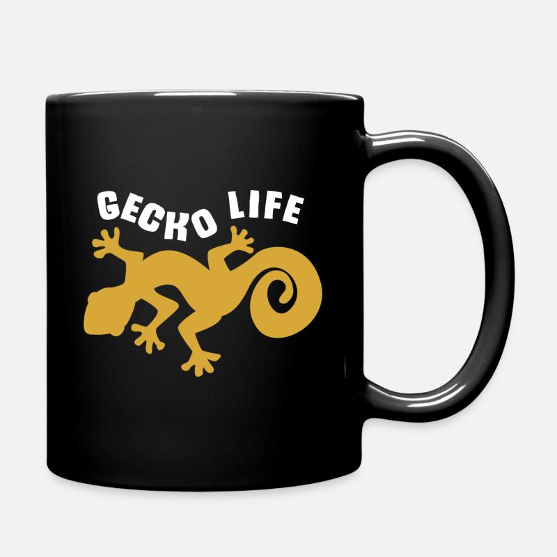 Gecko - Tasse einfarbig - Schwarz