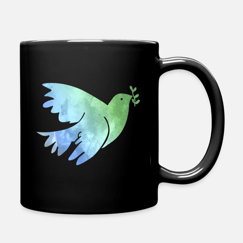 Colombes de paix Paix Paix Paix dans le monde Amour - Mug uni - noir