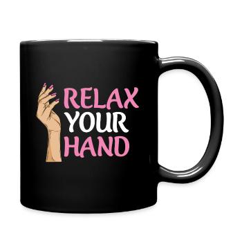 Manucure de salon de manucure dicta pour une styliste de clous - Mug uni - noir - Droite