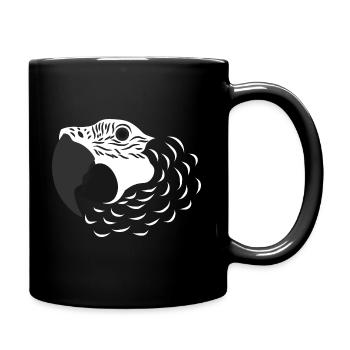 Papagei Amazonas Graupapagei - Tasse einfarbig - Schwarz - Rechts