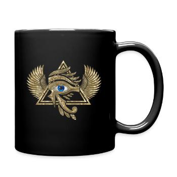 Oeil égyptien d’Horus - ornement de Wadjet - Mug uni - noir - Droite