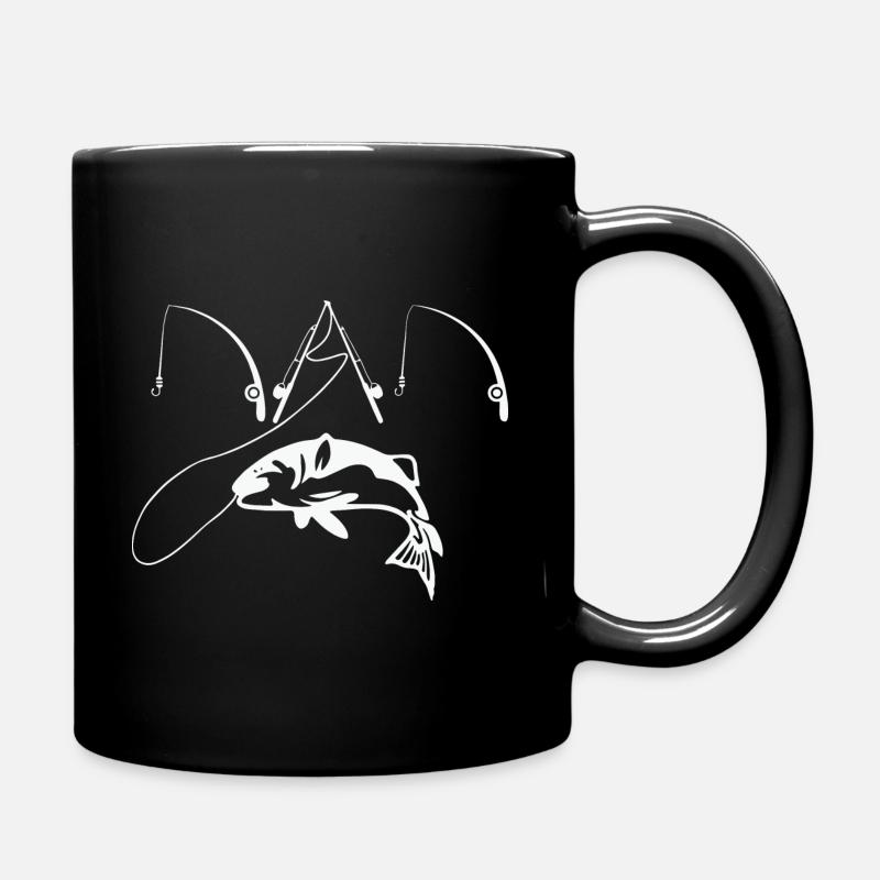 Fishing Dad - Tasse einfarbig - Schwarz