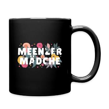 Mainz Meenzer Mädche - Tasse einfarbig - Schwarz - Rechts
