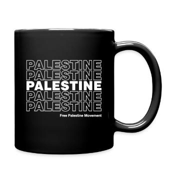 Freie Palästina-Bewegung - Tasse einfarbig - Schwarz - Rechts
