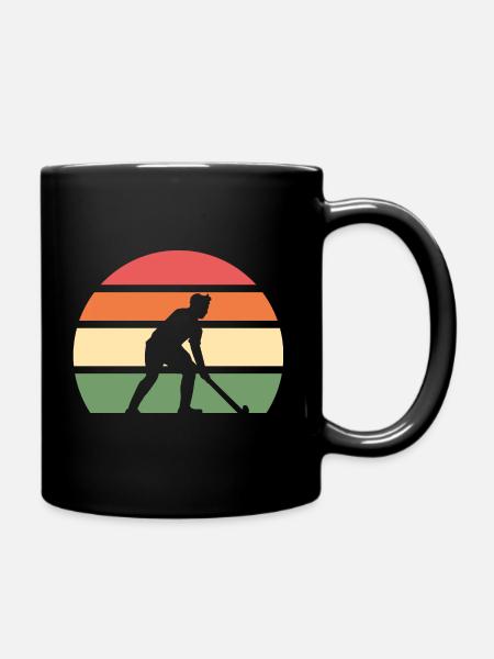 Feldhockey Hallenhockey Hockey Hockeytrainer Coach - Tasse einfarbig - Schwarz