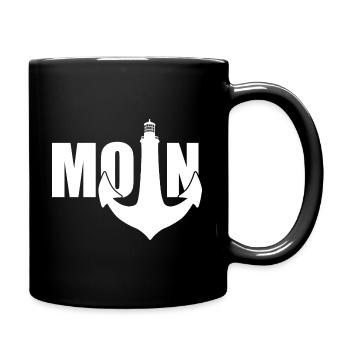MOIN LEUCHTTURM ANKER HAMBURG - Tasse einfarbig - Schwarz - Rechts