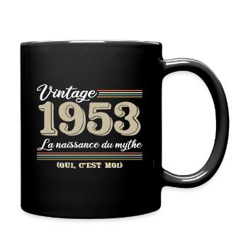 1953 année de naissance et cadeau d'anniversaire d - Mug uni - noir - Droite