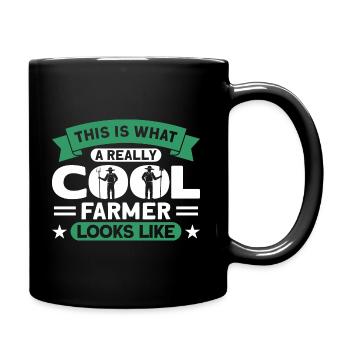 Farmer Tractor Tractor Driver Gift - Full Colour Mug - black - Right
