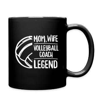 Volleyball-Angebot für deine Volleyball-Trainerin - Tasse einfarbig - Schwarz - Rechts
