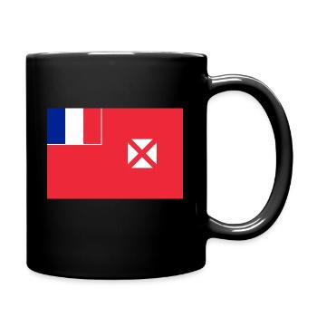 Hinweis Wallis und Futuna - Tasse einfarbig - Schwarz - Rechts