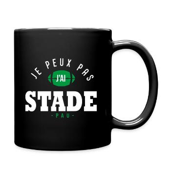 J'peux pas j'ai Stade humour club rugby pau palois - Mug uni - noir - Droite