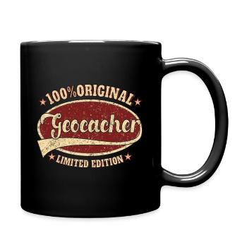 Geocacher 100% Original Geocacher - Tasse einfarbig - Schwarz - Rechts