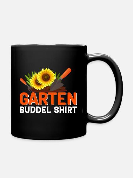 Garten buddel Shirt Hobbygärtner - Tasse einfarbig - Schwarz
