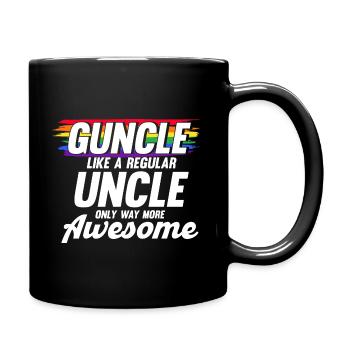 Guncle LGBTQ Gay Uncle Gift - Full Colour Mug - black - Right