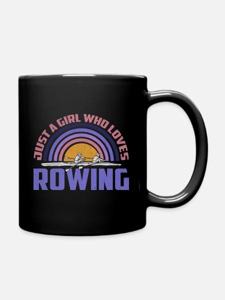 Rudern Ruderboot - Tasse einfarbig - Schwarz