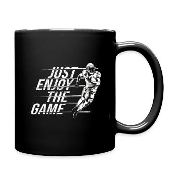 Football américain JUSTE PROFITER DU JEU Dire - Mug uni - noir - Droite