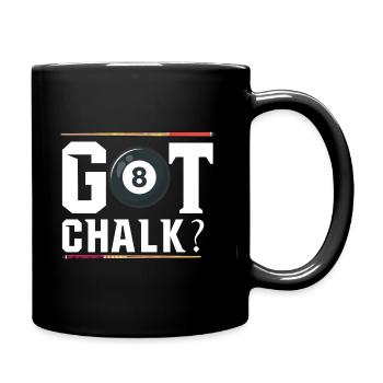 Got Chalk Pool Billard Snooker - Tasse einfarbig - Schwarz - Rechts