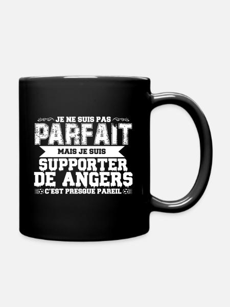 LES VRAIS HOMMES SONT FANS D'ANGERS - Mug uni - noir