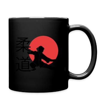 Judo. Judo-Geschenkidee. Kampfsport-Geschenk. - Tasse einfarbig - Schwarz - Rechts