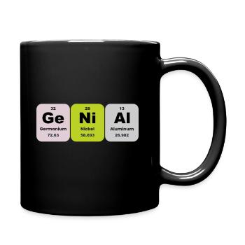 GeNiAl Chemie - Tasse einfarbig - Schwarz - Rechts