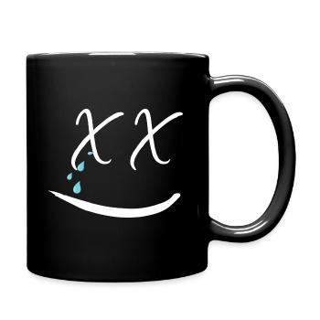 Sad Smile - Tasse einfarbig - Schwarz - Rechts