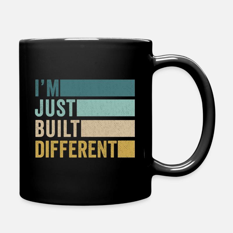 Ich bin nur anders gebaut LGBTQ - Tasse einfarbig - Schwarz