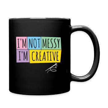 Quilten von Tagesdecken - Tasse einfarbig - Schwarz - Rechts