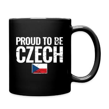 Proud To Be Czech Tschechien Tschechisch Flagge - Tasse einfarbig - Schwarz - Rechts