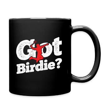 Badminton - Tasse einfarbig - Schwarz - Rechts