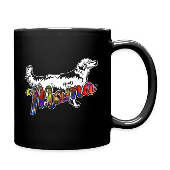 Golden Retriever Golden Retriever Mama - Full Colour Mug - black - Right