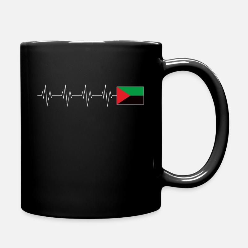 Drapeau Martinique Coeur - Mug uni - noir